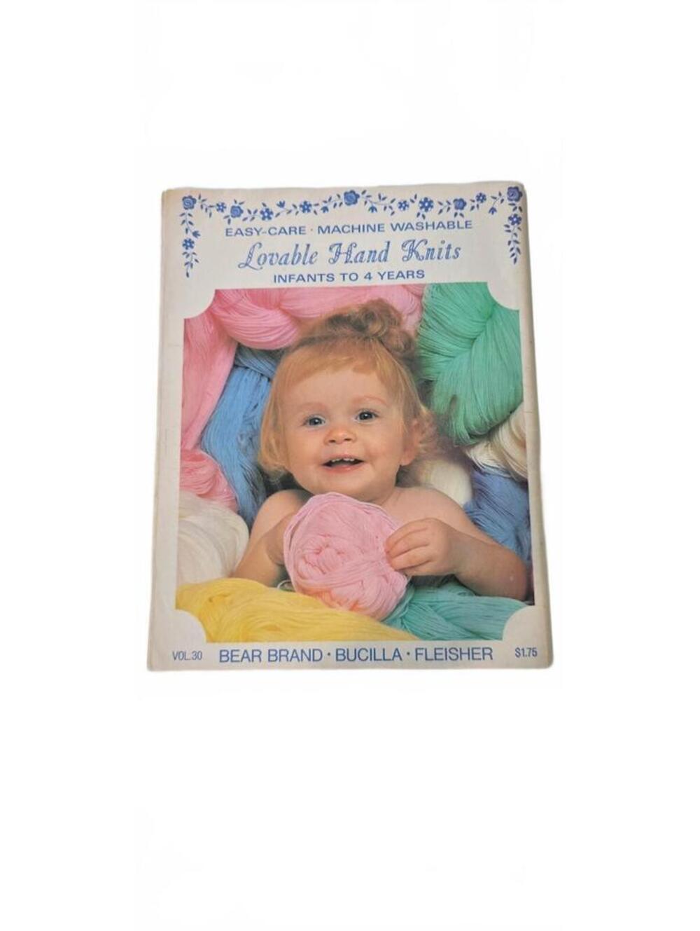 Bucilla Bear Brand Lovable Hand Knits Infants to 4 Years Knitting Pattern Book